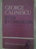 Studii si Comunicari George Calinescu - Biblioteca Scolarului, Editura Tineretului 1966, Biografii Memorii