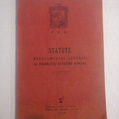 STATUTE - Regulamentul General al Federatiei Ecvestre Romane 1938