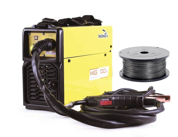 Aparat de sudura MIG 130s INTENSIV tip MIG-MAG + rola de sarma flux 1kg WeldLand Equipment