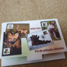 România set maxime 2012 pui de animale sălbatice