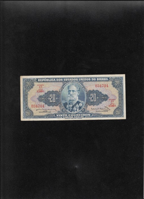 Brazilia 20 cruzeiros 1953(56) seria034704