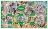 Gabon 2020: Fauna - Koala, Set Complet Coliță + Bloc, Timbre Straine