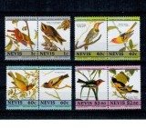 Nevis 1985 - Pasari, fauna, serie incompleta neuzata