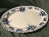 Platou oval din faianta cu marcaj Aktiebolaget Goteborgs Porslinsfabrik Sweden / Gota Original perioada 1905 - 1925 !