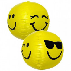 Balon sferic Smiley Orbz 38 x 40 cm foto