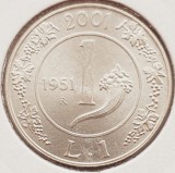 462 Italia 1 Lira 2001 History of the Lira: 1951 km 220 argint, Europa