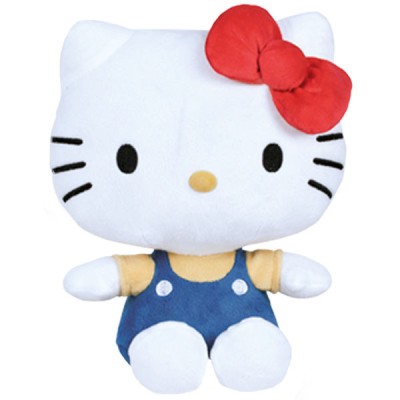 Jucarie din plus Hello Kitty Icon, Albastru, 22 cm foto