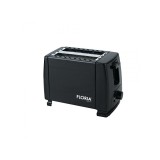 Prajitor de paine Floria, 700 W, 2 felii, 7 trepte rumenire, buton de oprire, carcasa inox, Negru