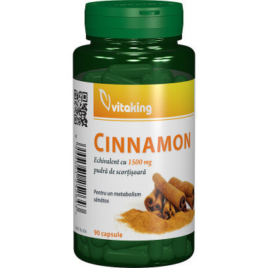 Extract de Scortisoara (Cinnamon) 375mg Vitaking 90cps foto