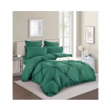 Cumpara ieftin Lenjerie de Pat Finet, Pliuri Brodate cu Elastic, 6piese - SIPRT1-10, Verde