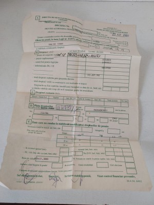 Decizia privind acordarea pensiei pentru pierderea capacitatii de munca 1998 foto