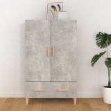 vidaXL Dulap &icirc;nalt, gri beton, 70x31x115 cm, lemn compozit