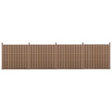 [neu.holz]&reg; Gard Jupiter 4 panouri,185 x 747 cm, WPC, maro HausGarden Leisure