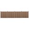 [neu.holz]&reg; Gard Jupiter 4 panouri,185 x 747 cm, WPC, maro HausGarden Leisure
