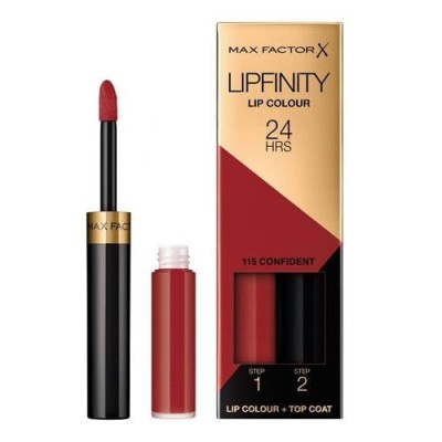 Ruj de buze rezistent la transfer, Max Factor, Lipfinity, 115 Confident foto