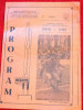 Program meci fotbal "AVANTUL" REGHIN - GLORIA RESITA (16.03.1985)