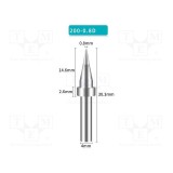 V&acirc;rf şurubelniţă 0,8mm SHENZHEN BAKON pentru staţie de lipit