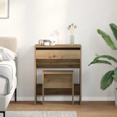 vidaXL Masă de Toaletă stejar artizanal 60 x 40 x 75 cm Lemn compozit 868871