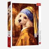 PUZZLE 500PIESE POODLE WITH A PEARL