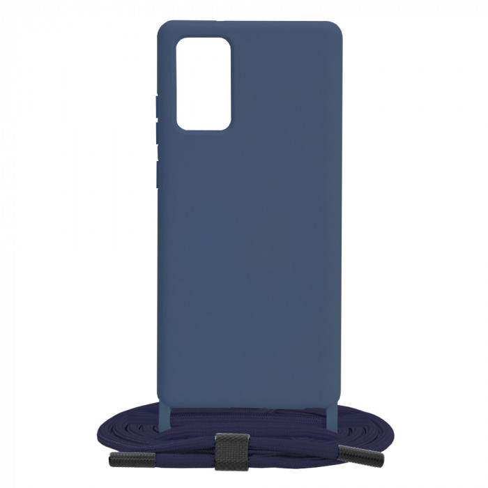 Husa pentru Samsung Galaxy Note 20 4G / Note 20 5G, Techsuit Crossbody Lanyard, Blue