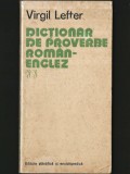 DICȚIONAR DE PROVERBE ROM&Acirc;N-ENGLEZ / ROM&Acirc;NEȘTI-ENGLEZEȘTI - VIRGIL LEFTER - EDITURA ȘTIINȚIFICĂ