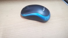 Mouse Wireless Oprical Logitech M185 albastru nou #1-516 foto