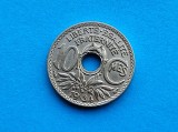 10 Centimes 1934 Franta-stare buna!-Eroare in mijloc...