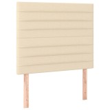 Cumpara ieftin Tablie de pat crem 100x5x118/128 cm, material textil