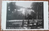 Carte postala, Baile Govora, o priveliste spre Hotel Balneara, 1943