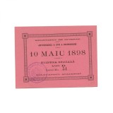 Bilet pentru aniversarea a 17 ani de la &icirc;ncoronare, 10 mai 1898
