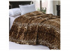 Patura de pat moale si groasa cu blana artificiala Home Soft Things, model Leopard, 218 x 233 cm - RESIGILAT
