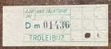 QW29 - Bilet de colectie - transporturi - transport local - Bucuresti - bilet calatorie trolebuz