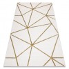 Exclusiv EMERALD covor 1013 glamour, stilat, geometric cremă / aur, 160x220 cm