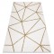 Exclusiv EMERALD covor 1013 glamour, stilat, geometric cremă / aur, 160x220 cm