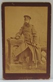 RUSCIUC , FOTOGRAF FRANCOIS BAUER , OFITER BULGAR IN UNIFOMA , CU SABIA , FOTOGRAFIE C.D.V. , SFARSIT DE SECOL XIX