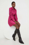 Cumpara ieftin Answear Lab rochie culoarea roz, mini, evazati