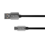 Cablu Kruger&amp;Matz USB Tata-Micro USB Tata 1.8 m