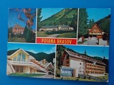 CPIB 23273 CARTE POSTALA - POIANA BRASOV, MOZAIC, CIRCULATA, 1981, STAMPILA