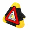 Triunghi Luminos LED Reincarcabil USB, Panou Solar, 500lm, 10W, MRG HB6609, Negru/Galben, Ideal Camping, Urgenta