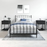 vidaXL Noptiere, 2 buc., negru, 44x45x58 cm, lemn compozit