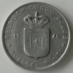 Moneda Ruanda-Urundi - 1 Franc 1960