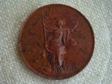 Plachetă / Medalie Ion Bratianu 1891 (Gravor P. Telge) - 50 mm