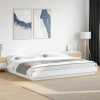 Cadru de pat, alb, 200x200 cm, lemn prelucrat