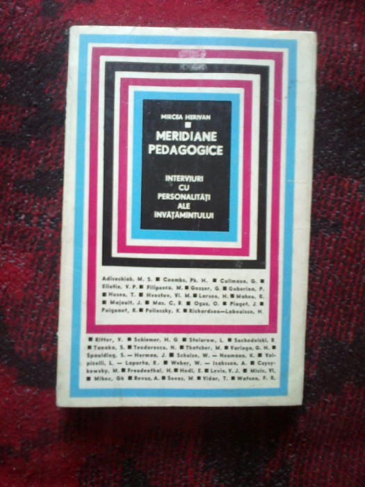 w0c Meridiane pedagogice Interviuri cu personalitati ale invatamantului M Hervan