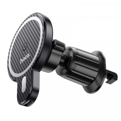 Incarcator Auto Wireless HOCO CA85, 15W, 1.67A, Negru foto