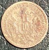 FRANZ JOSEF 10 KREUZER 1872 / ARGINT(.400)/ 1,6g / 18mm., Europa