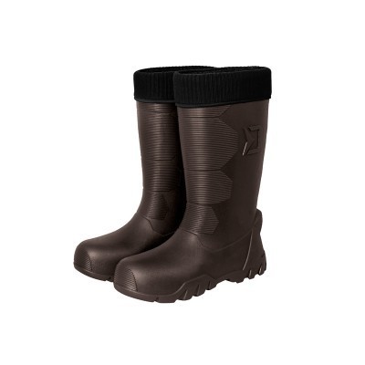 Cizme scurte EVA Delphin BRONTO, material EVA, cu ciorap, culoare maro, material EVA 38