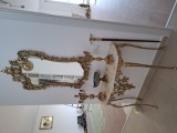 Consola oglinda, sfesnice, fructiera, din bronz
