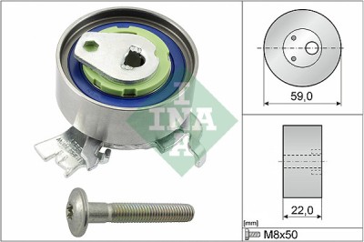 INA 531 0518 30 rola intinzator,curea distributie foto
