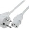 Cablu Alimentare 3x1mm2 cu Ștecăr &icirc;n Unghi și Conector IEC C13